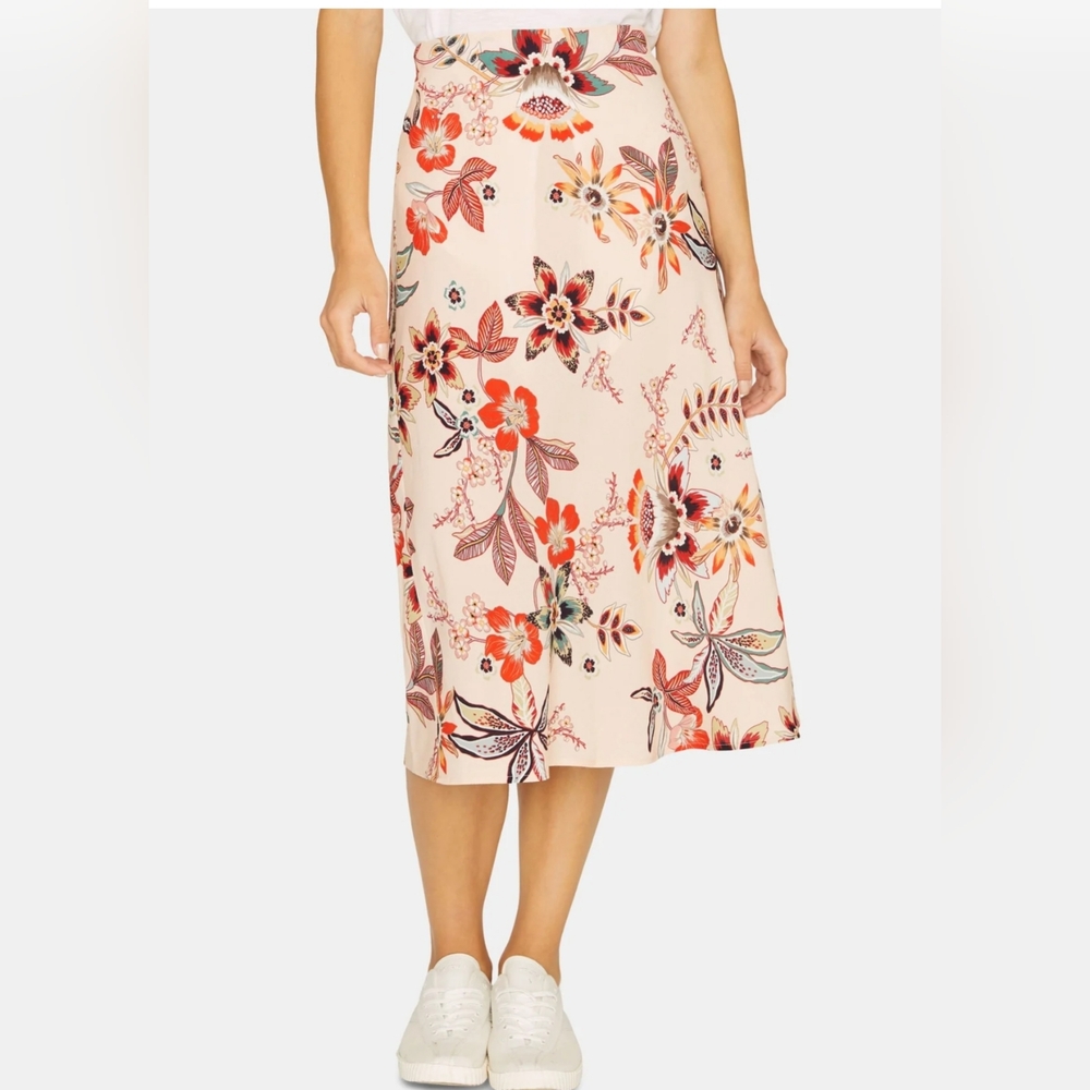 (354) NWOT SANCTUARY Everyday Floral Midi Skirt, Size S